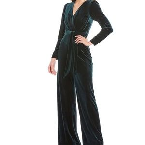 Antonio Melani Miranda Velvet Jumpsuit in green